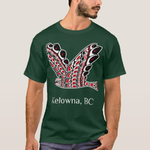 Kelowna Redailing Hawk Native Bird of Prey Art Lon T-Shirt