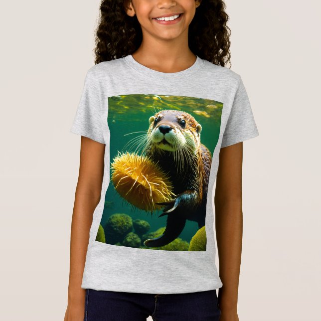 Kelp Forest Playground: The Otter’s World T-Shirt (Vorderseite)