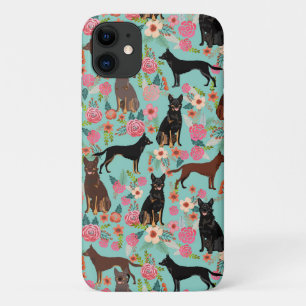 Kelpie Hunde Vintage Blumenzwerge Case-Mate iPhone Hülle