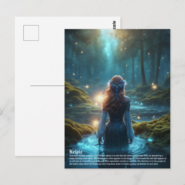 Kelpie Postkarte (Vorne/Hinten)