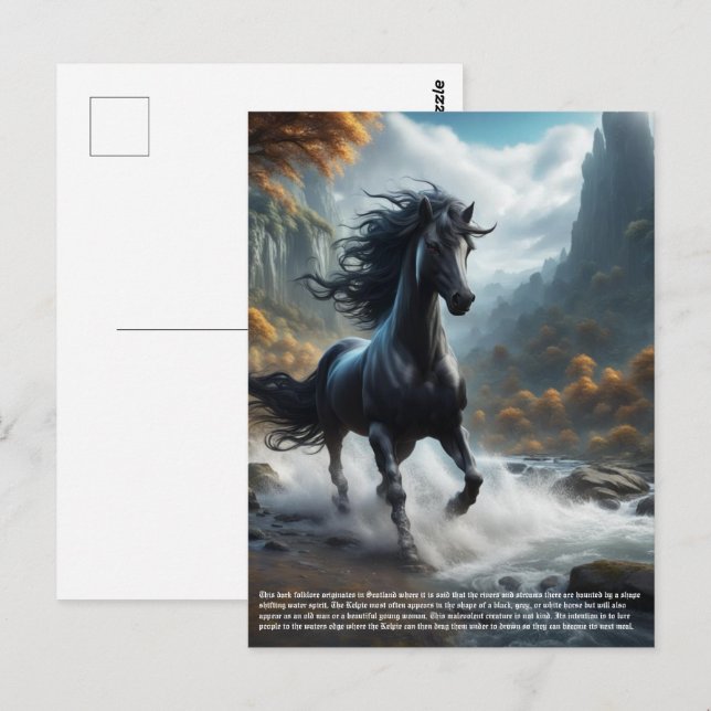 Kelpie Postkarte (Vorne/Hinten)
