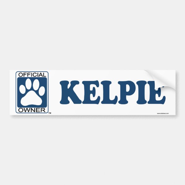 Kelpie-Schwarzes Autoaufkleber (Vorne)