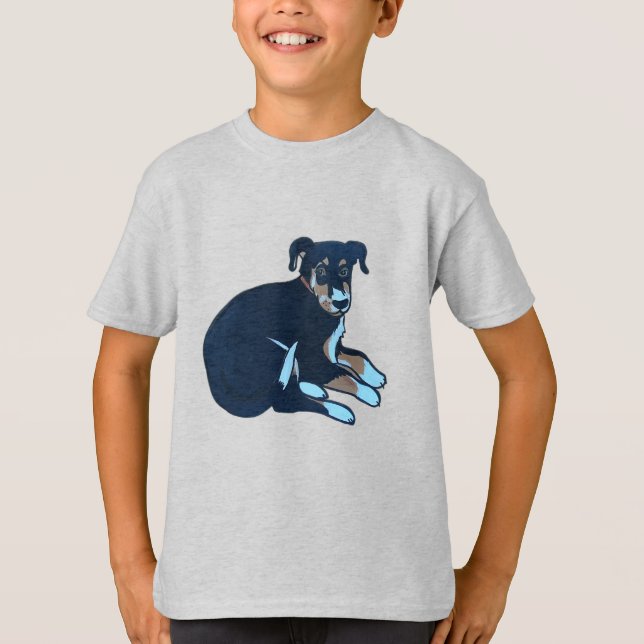 Kelpie-Welpen-T-Shirt T-Shirt (Vorderseite)