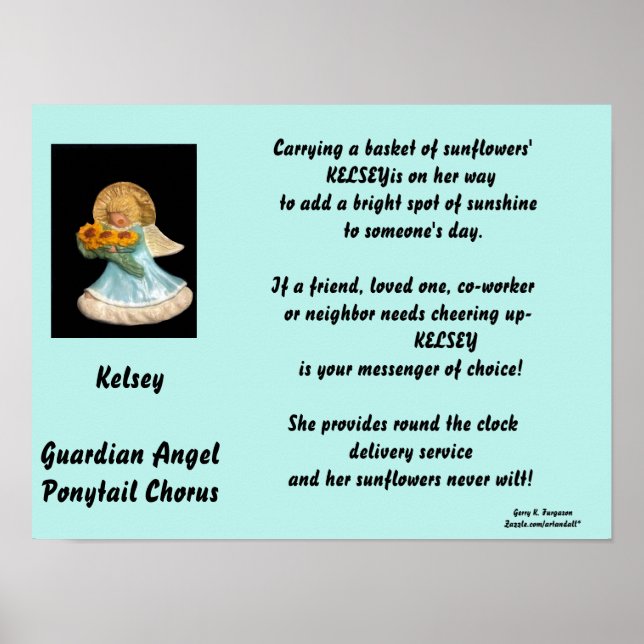 KELSEY-GUARDIAN ANGEL PONYTAIL CHORUS POSTER (Vorne)