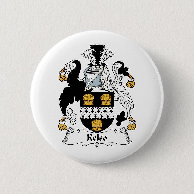 Kelso-Familienwappen Button (Vorderseite)