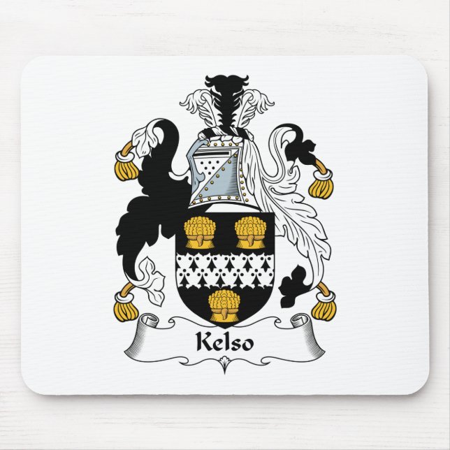 Kelso-Familienwappen Mousepad (Vorne)