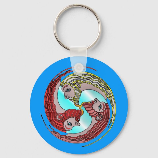 Kelte Vater und Sohn" Schlüsselanhänger (Vorderseite)