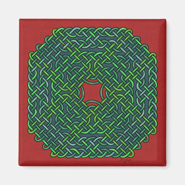 Keltenknoten-Kranz Magnet (Vorne)