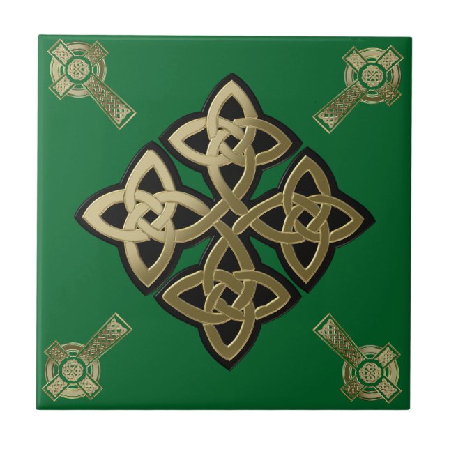 Keltenkreuz Fliese (Vorderseite)