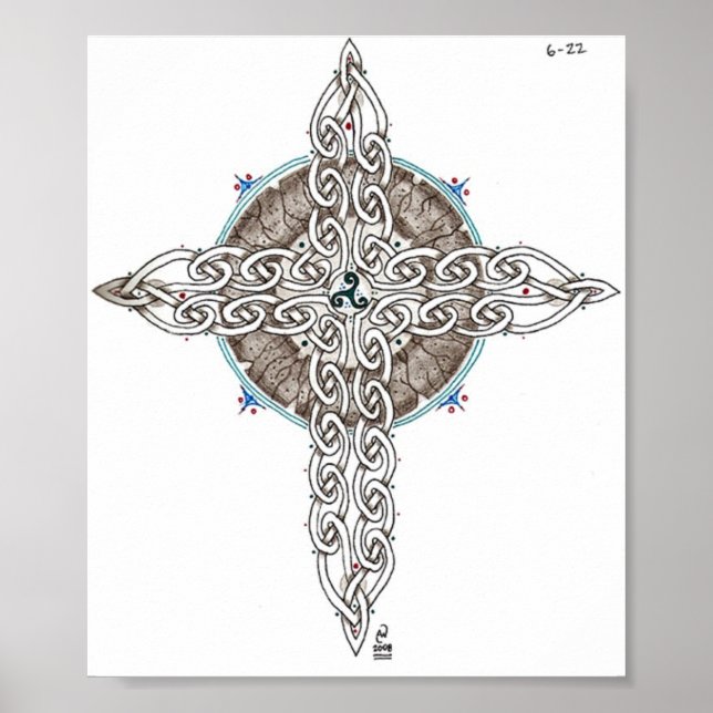 Keltenkreuz Poster (Vorne)