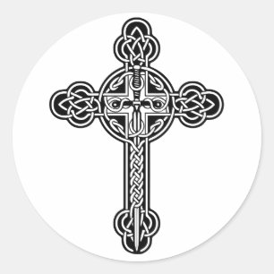 Keltenkreuz Runder Aufkleber