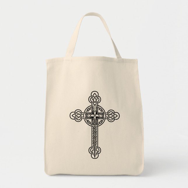 Keltenkreuz Tragetasche (Vorne)
