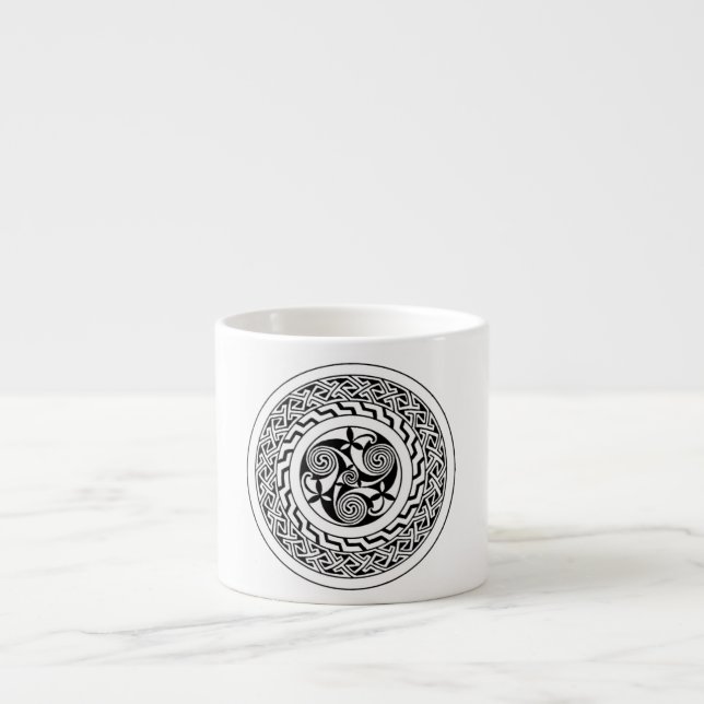 Keltenspirale Espressotasse (Vorderseite)