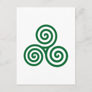Keltenspirale Postkarte
