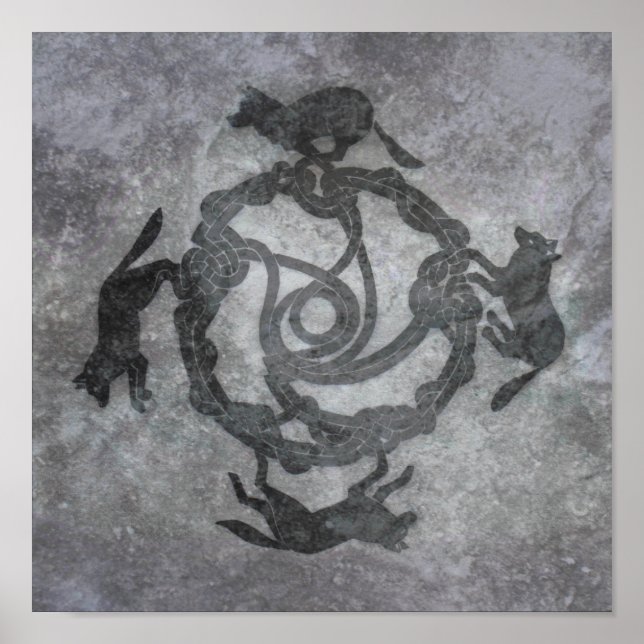 Keltenwölfe Poster (Vorne)