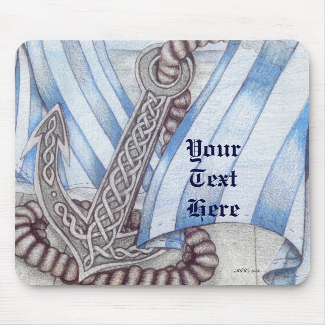 Keltische Anchor Nautical Mousepad (Vorne)