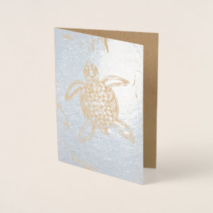 Keltische Babyschildkröte (Leere Innenseite) Folienkarte