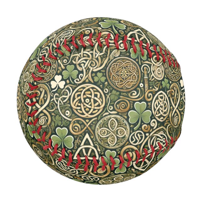 Keltische Blüte Baseball (Rückseite Rechts)