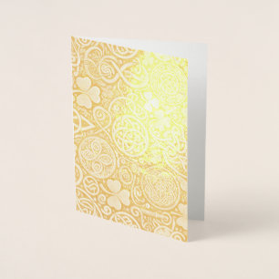 Keltische Blüte Folienkarte