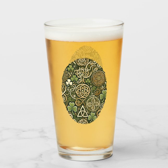 Keltische Blüte Glas (Vorne (Gefüllt))