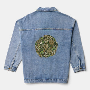 Keltische Blüte Jeansjacke