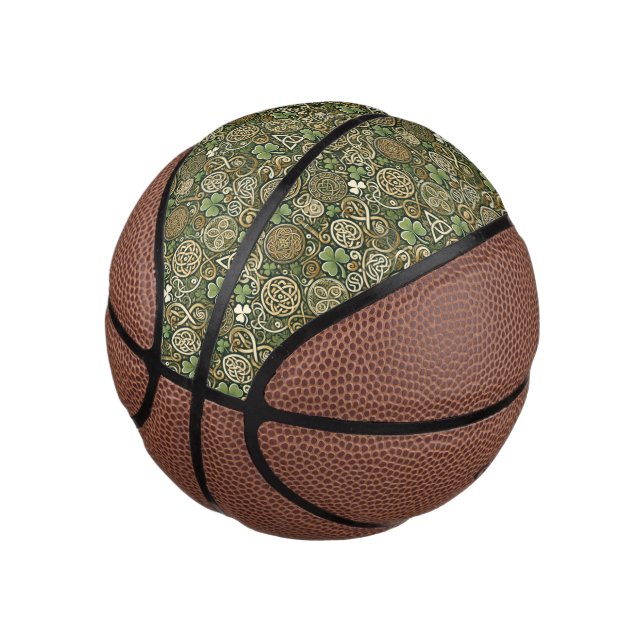 Keltische Blüte Mini Basketball (angewinkelt)