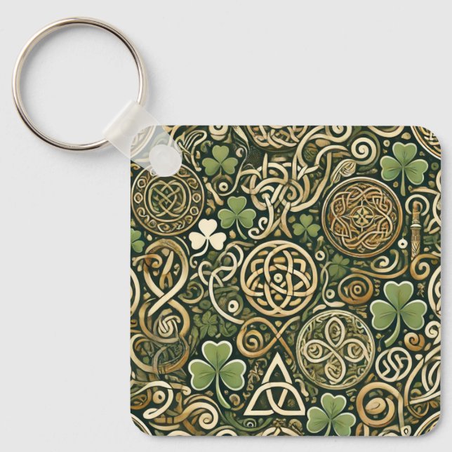 Keltische Blüte Schlüsselanhänger (Vorderseite)