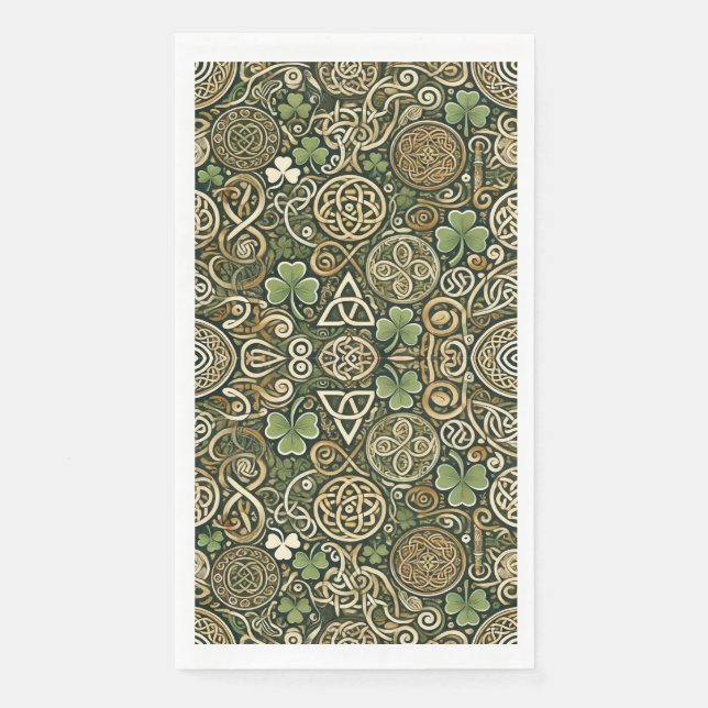 Keltische Blüte Serviette (Vorderseite)