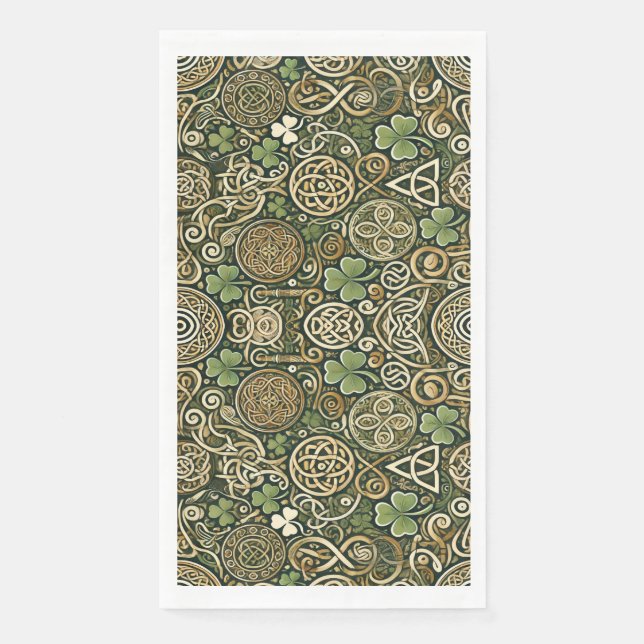 Keltische Blüte Serviette (Vorderseite)