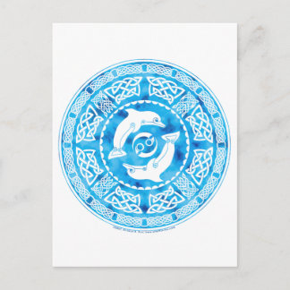 Keltische Dolphin Postkarte