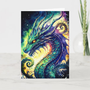 Keltische Drachen-Grußkarte für jeden Anlass Karte