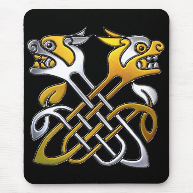 Keltische Drachen Mousepad (Vorne)