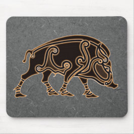 Keltische Eber-Mausmatte Mousepad