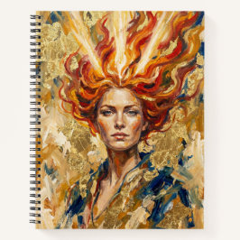Keltische Feuer Göttin Brigid Gold Blatt Fantasy K Notizbuch