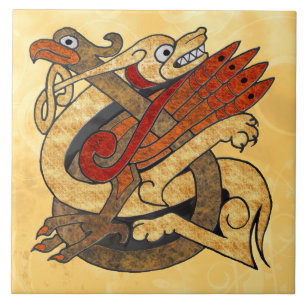 Keltische Geschöpfe Fliese