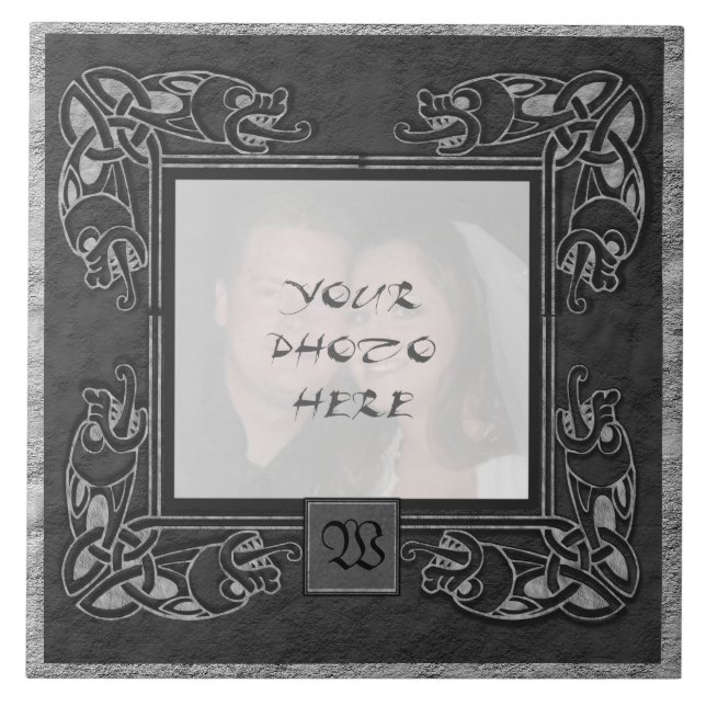 "Keltische graue Stein" Fliese (Vorderseite)