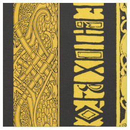 Keltische Grenzen im Gold Stoff