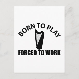 keltische Harfenkonstruktion Postkarte