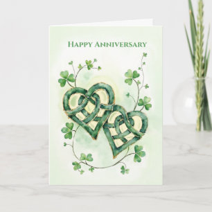 Keltische Herzen Hochzeit Jubiläum Irische Liebe Karte