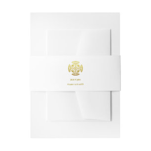 Keltische Hochzeits-Imitation Gold Keltischer Knot Einladungsbanderole