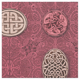 Keltische Hunde, Pferde und Vögel Stoff