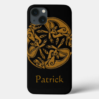 keltische Hunde traditionelles Ornament-Holz-Ausse Case-Mate iPhone Hülle