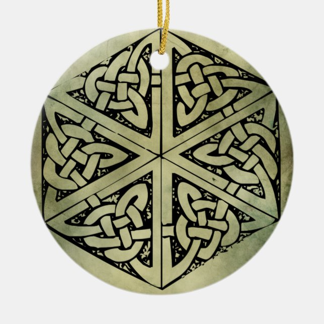 keltische irische heilige Symbole Keramik Ornament (Vorne)