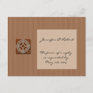Keltische Knochen in Creme und Rost UAWG Postkarte