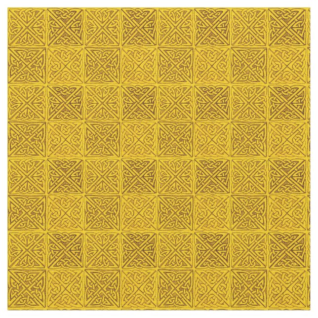 Keltische Knochen in Goldfein Stoff (Nahaufnahme)