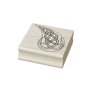 keltische Knochentränze Kunst Briefmarke Gummistempel