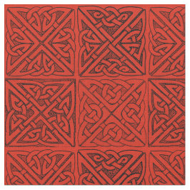 Keltische Knoten im Rot Stoff