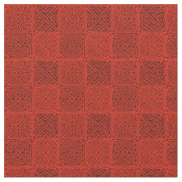 Keltische Knoten in der roten Geldstrafe Stoff