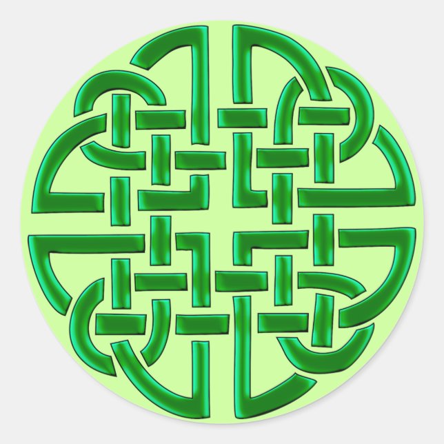 Keltische Knoten (Rundkleber) Runder Aufkleber (Vorderseite)