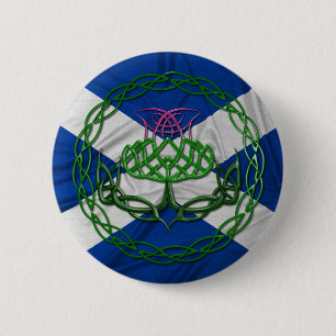 Keltische Knoten und Fahne Button